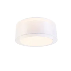 Moderne plafonnière wit 50 cm 3-lichts - Drum Duo