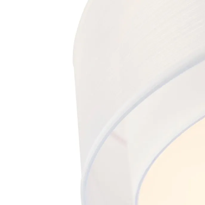 Moderne plafonnière wit 50 cm 3-lichts - Drum Duo