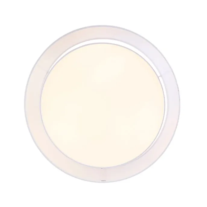 Moderne plafonnière wit 50 cm 3-lichts - Drum Duo