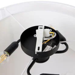 Moderne plafonnière wit 50 cm 3-lichts - Drum Duo