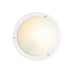 Moderne plafonnière wit 31 cm IP44 - Yuma