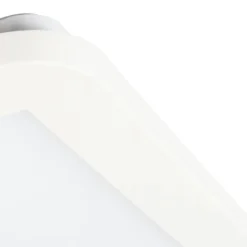 Moderne plafonnière wit 40cm vierkant incl. LED 3-staps dimbaar IP44 - Steve