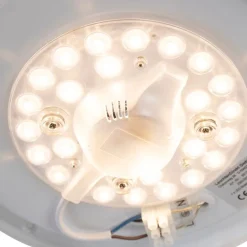 Moderne plafonnière wit incl. LED 8W - Tiho