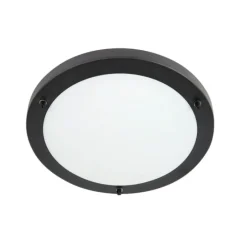 Moderne plafonnière zwart 31 cm IP44 - Yuma