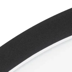 Moderne plafonnière zwart 40cm incl. LED 3-staps dimbaar IP44 - Steve