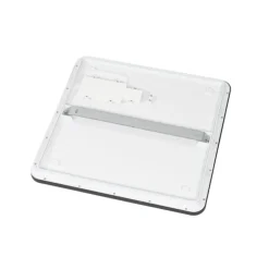 Moderne plafonnière zwart 40cm vierkant incl. LED 3-staps dimbaar IP44 - Steve