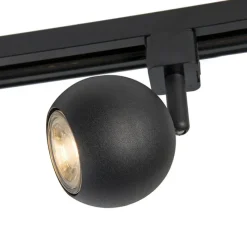 Moderne rail spot zwart 1-fase - Iconic Gissi