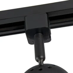 Moderne rail spot zwart 1-fase - Iconic Gissi