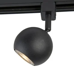 Moderne rail spot zwart 1-fase - Iconic Gissi