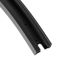 Moderne rail zwart 90° gebogen 1-fase - Iconic