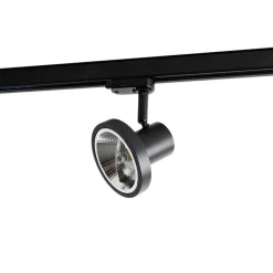 Moderne railspot zwart voor 3-fase rail GU10 111mm - 3-Phase Jeany