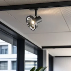 Moderne railspot zwart voor 3-fase rail GU10 111mm - 3-Phase Jeany