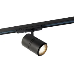 Moderne railspot zwart voor 3-fase rail incl. LED - 3-Phase Ruler