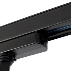 Moderne railspot zwart voor 3-fase rail incl. LED - 3-Phase Ruler