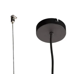 Moderne rechthoekige hanglamp zwart 5-lichts - Cage