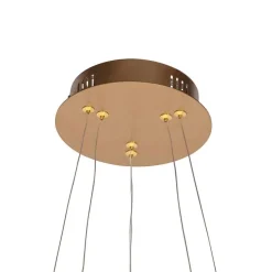 Moderne ring hanglamp goud incl. LED - Anella Duo