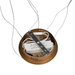 Moderne ring hanglamp goud incl. LED - Anella Duo