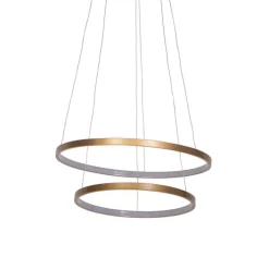 Moderne ring hanglamp goud incl. LED - Anella Duo