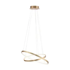 Moderne ring hanglamp goud incl. LED - Anella Duo