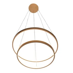 Moderne ring hanglamp goud incl. LED - Anella Duo