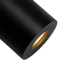 Moderne ronde badkamer spot zwart - Capa