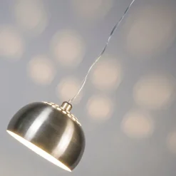 Moderne ronde hanglamp staal - Globe
