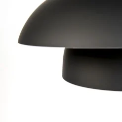 Moderne ronde hanglamp zwart met wit 3-laags - Titus