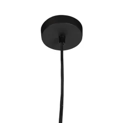 Moderne ronde hanglamp zwart met wit 3-laags - Titus