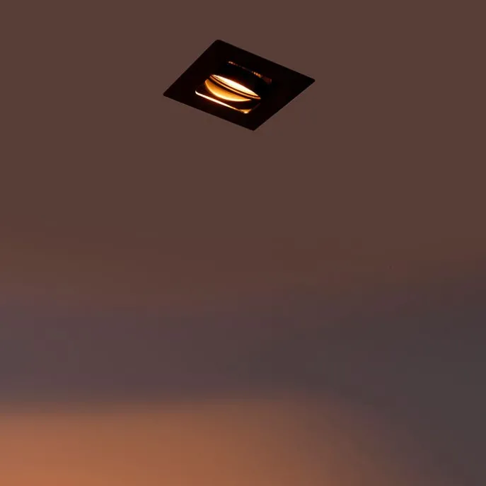 Moderne Smart inbouwspot zwart incl. WiFi GU10 - Artemis