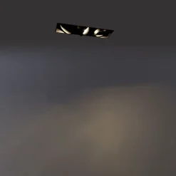 Moderne smart inbouwspot zwart trimless incl. 3 GU10 Wifi - Oneon 3