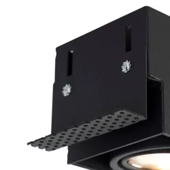 Moderne smart inbouwspot zwart trimless incl. 3 GU10 Wifi - Oneon 3