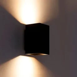 Moderne Smart wandlamp zwart incl. 2 WiFi GU10 - Sandy