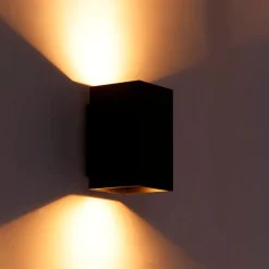 Moderne Smart wandlamp zwart incl. 2 WiFi GU10 - Sandy