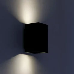 Moderne Smart wandlamp zwart incl. 2 WiFi GU10 - Sandy