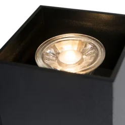 Moderne Smart wandlamp zwart incl. 2 WiFi GU10 - Sandy