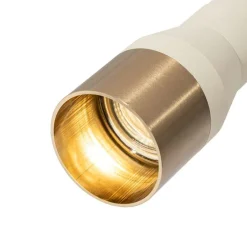 Moderne spot beige met goud voor railsysteem 1-fase GU10 50mm - Iconic Kohua