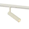 Moderne spot beige met wit voor railsysteem 1-fase - Slimline Uzzy