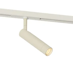 Moderne spot beige met wit voor railsysteem 1-fase - Slimline Uzzy