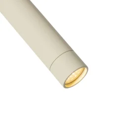 Moderne spot beige met wit voor railsysteem 1-fase - Slimline Uzzy