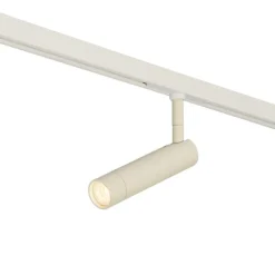 Moderne spot beige met wit voor railsysteem 1-fase - Slimline Uzzy