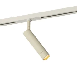 Moderne spot beige met wit voor railsysteem 1-fase - Slimline Uzzy