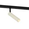Moderne spot beige met zwart voor railsysteem 1-fase - Slimline Uzzy
