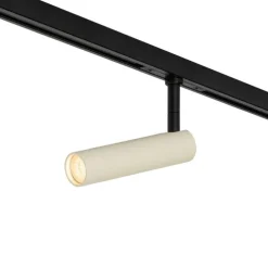 Moderne spot beige met zwart voor railsysteem 1-fase - Slimline Uzzy