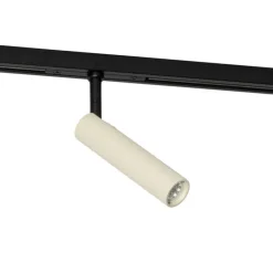 Moderne spot beige met zwart voor railsysteem 1-fase - Slimline Uzzy