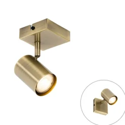 Moderne spot brons verstelbaar vierkant - Jeana