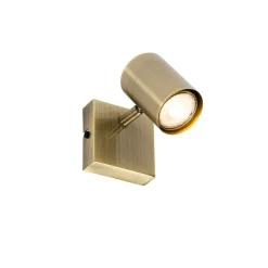 Moderne spot brons verstelbaar vierkant - Jeana