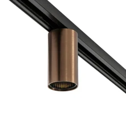 Moderne spot donker brons voor railsysteem 1-fase GU10 50mm - Iconic Ruby Honey