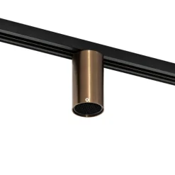 Moderne spot donker brons voor railsysteem 1-fase GU10 50mm - Iconic Ruby Honey
