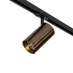 Moderne spot donker brons voor railsysteem 1-fase 70mm - Iconic Jeana Luxe
