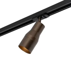 Moderne spot donker brons voor railsysteem 1-fase - Iconic Kohua